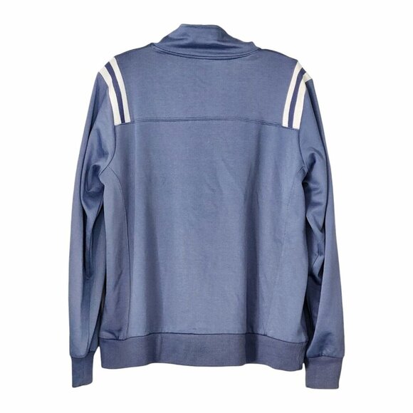 B.U.M. Equipment Vintage 1X Track Jacket Blue White Stripe 90s Y2K - Picture 13 of 15